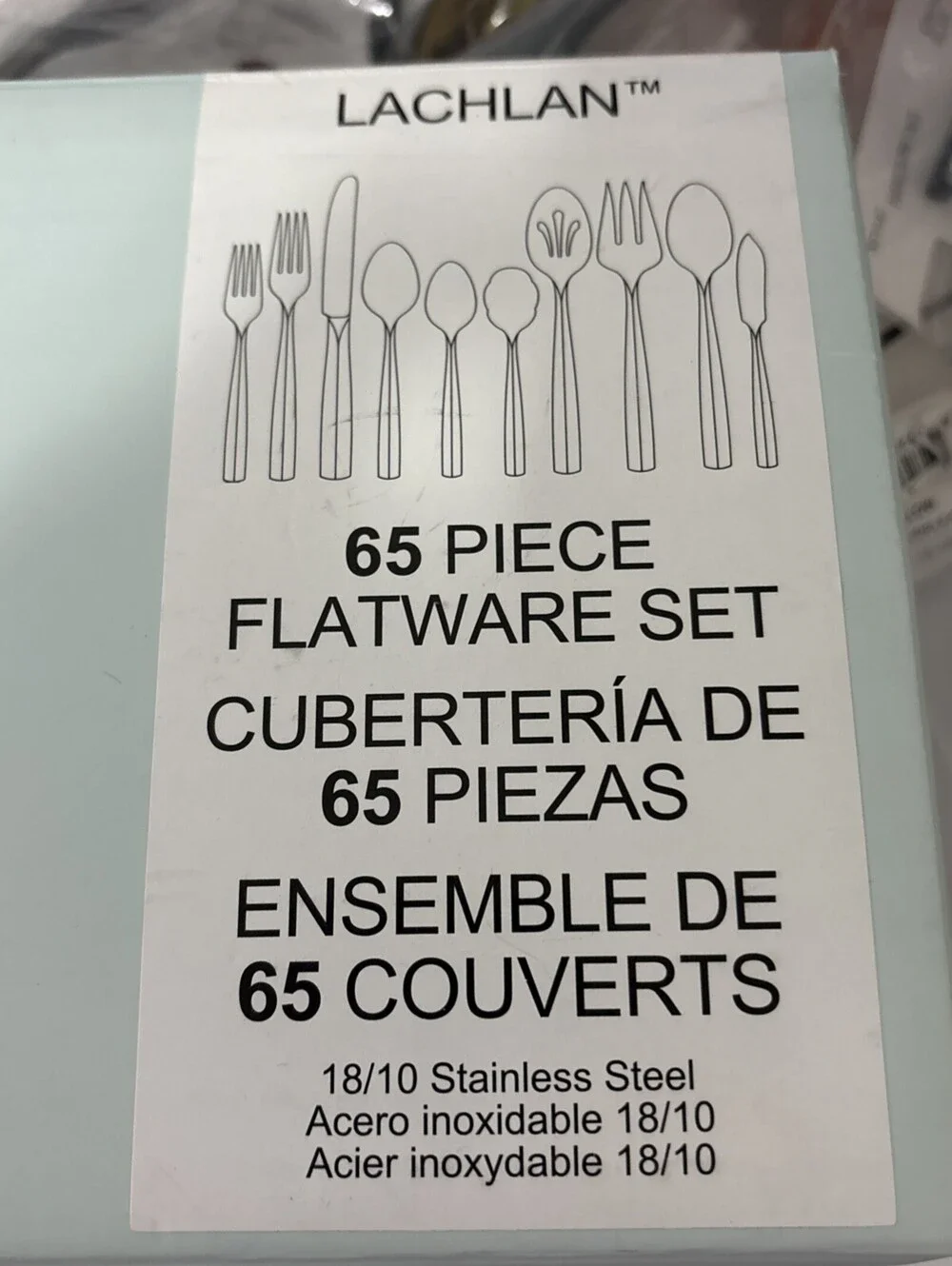 Lenox LACHLAN - Stainless Steel 65-piece Flatware Set - NEW OTHER